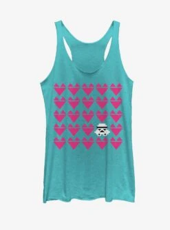 Star Wars Stormtrooper Hearts Womens Tank Top