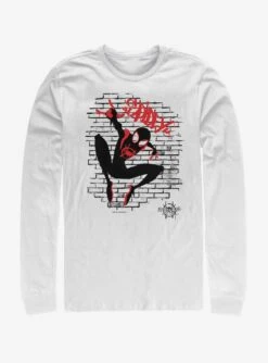 Marvel Spider-Man: Into The Spider-Verse Tag Spidey Womens Long-Sleeve T-Shirt