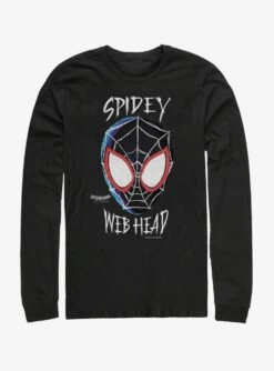 Marvel Spider-Man: Into The Spider-Verse Web Head Womens Long-Sleeve T-Shirt