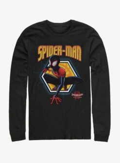 Marvel Spider-Man: Into The Spider-Verse Golden Miles Womens Long-Sleeve T-Shirt