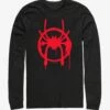 Marvel Spider-Man: Into The Spider-Verse Miles Symbol Womens Long-Sleeve T-Shirt