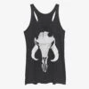Star Wars The Mandalorian Bounty Hunter Mandalorian Mixed Symbol Womens Tank Top