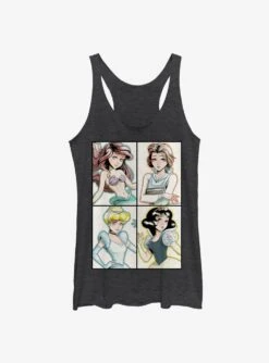 Disney Princesses Anime Princesses Womens Tank Top