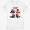 Stranger Things Cast Box Up Womens T-Shirt