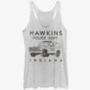 Stranger Things Hawkins Police Auto Womens Tank Top