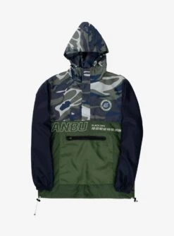 Naruto Shippuden Anbu Camo Quarter-Zip Anorak Jacket - BoxLunch Exclusive