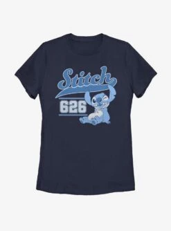 Disney Lilo And Stitch Stitch Collegiate Womens T-Shirt