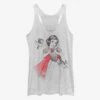 Disney Snow White And The Seven Dwarfs Snow Sketch Vignette Womens Tank Top