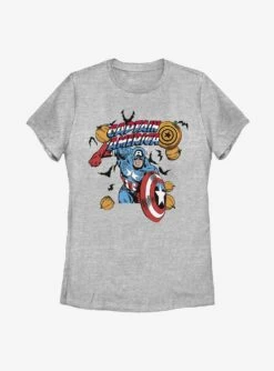 Marvel Captain America Captain Pumpkins Womens T-Shirt