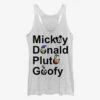 Disney Mickey Mouse And Friends Womens Tank Top