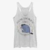 Disney Winnie The Pooh Eeyore Flowers Womens Tank Top