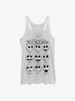 Disney The Nightmare Before Christmas Jack Emotions Womens Tank Top