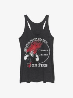 Disney Hercules Relationship On Fire Womens Tank Top