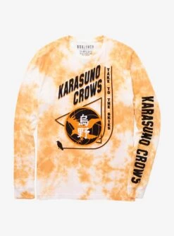 Haikyu!! Karasuno Crows Tie-Dye Long Sleeve T-Shirt - BoxLunch Exclusive