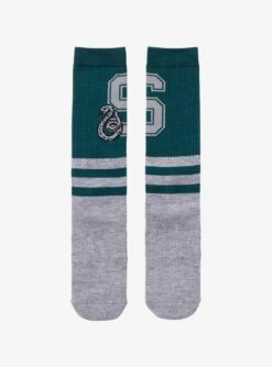 Harry Potter Syltherin Collegiate Crew Socks - BoxLunch Exclusive