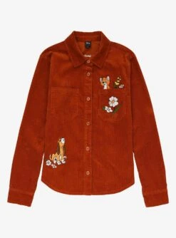 Her Universe Disney The Fox And The Hound Always Be Friends Corduroy Shacket