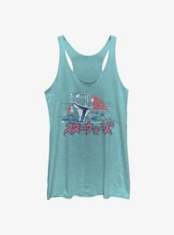 Star Wars The Mandalorian The Child Japanese Text Womens Tank Top
