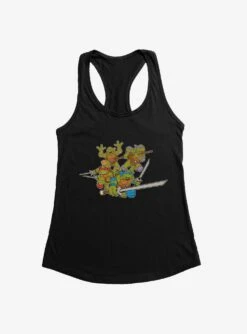 Teenage Mutant Ninja Turtles Working Together Womens Tank Top