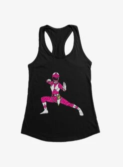 Mighty Morphin Power Rangers Pink Ranger Action Move Womens Tank Top