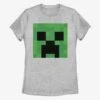 Minecraft Creeper Big Face Womens T-Shirt
