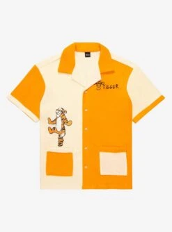 Disney Winnie The Pooh Tigger Color Blocked Terry Cloth Button-Up - BoxLunch Exclusive