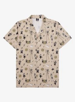 Disney The Nightmare Before Christmas Music Instruments Woven Button-Up - BoxLunch Exclusive