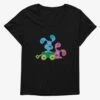 Blue's Clues Magenta And Blue Wagon Ride Womens T-Shirt Plus Size
