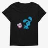 Blue's Clues Tickety Tock And Blue Playtime Womens T-Shirt Plus Size