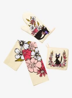 Studio Ghibli Kiki’s Delivery Service Floral Jiji Kitchen Set - BoxLunch Exclusive