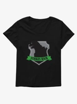 Godzilla Silver Badge Womens T-Shirt Plus Size