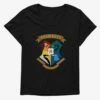 Harry Potter Hogwarts Houses Crest Womens T-Shirt Plus Size