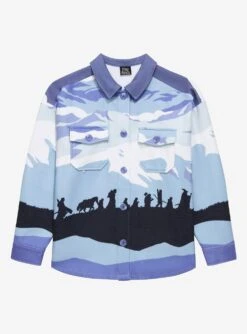 The Lord Of The Rings Fellowship Group Scenic Portrait Polar Fleece Jacket - BoxLunch Exclusive