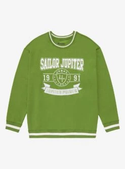 Pretty Guardian Sailor Moon Sailor Jupiter Varsity Crewneck - BoxLunch Exclusive