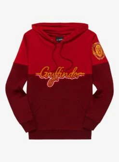 Harry Potter Gryffindor Crest Panel Hoodie - BoxLunch Exclusive