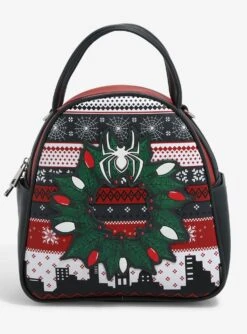 Marvel Spider-Man Christmas Sweater Mini Backpack - BoxLunch Exclusive