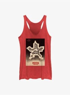 Stranger Things Hellfire Club Grid Womens Tank Top