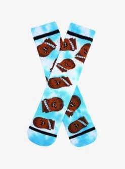 Star Wars Chibi Chewbacca Tie-Dye Crew Socks - BoxLunch Exclusive
