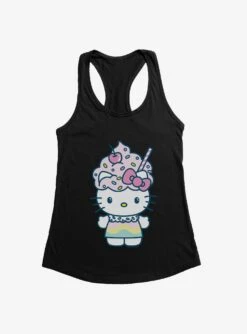 Hello Kitty Kawaii Vacation Milkshake Outfit Womens Tank Top