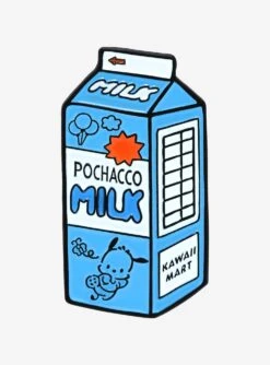 Sanrio Kawaii Mart Pochacco Milk Carton Enamel Pin - BoxLunch Exclusive