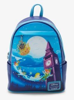 Loungefly Disney Peter Pan Nighttime Flight Glow-in-the-Dark Mini Backpack - BoxLunch Exclusive