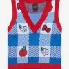 Sanrio Hello Kitty And Friends Kawaii Icons Gingham Women's Vest - BoxLunch Exclusive