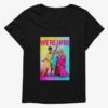 We're Here Colorful All Here Womens T-Shirt Plus Size
