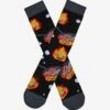 Studio Ghibli Howl's Moving Castle Calcifer Cooking Eggs & Bacon Crew Socks - BoxLunch Exclusive