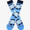 The Office Dunder Mifflin Allover Print Logo Crew Socks - BoxLunch Exclusive