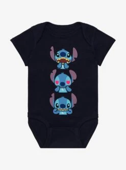 Disney Lilo & Stitch Chibi Stitch Stack Infant One-Piece - BoxLunch Exclusive