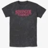 Stranger Things Spooky Logo Mineral Wash T-Shirt