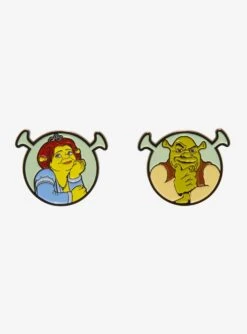 Shrek Fiona & Shrek Figural Enamel Pin Set - BoxLunch Exclusive