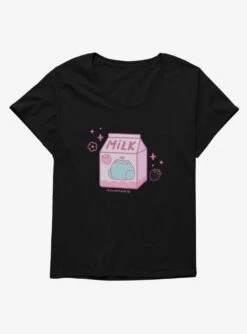 Rainylune Sprout The Frog Strawberry Milk Womens T-Shirt Plus Size