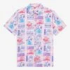 Disney Pixar Turning Red Allover Print Earth Day Woven Button Up - BoxLunch Exclusive