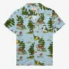 Pokémon Forest Allover Print Woven Button-Up